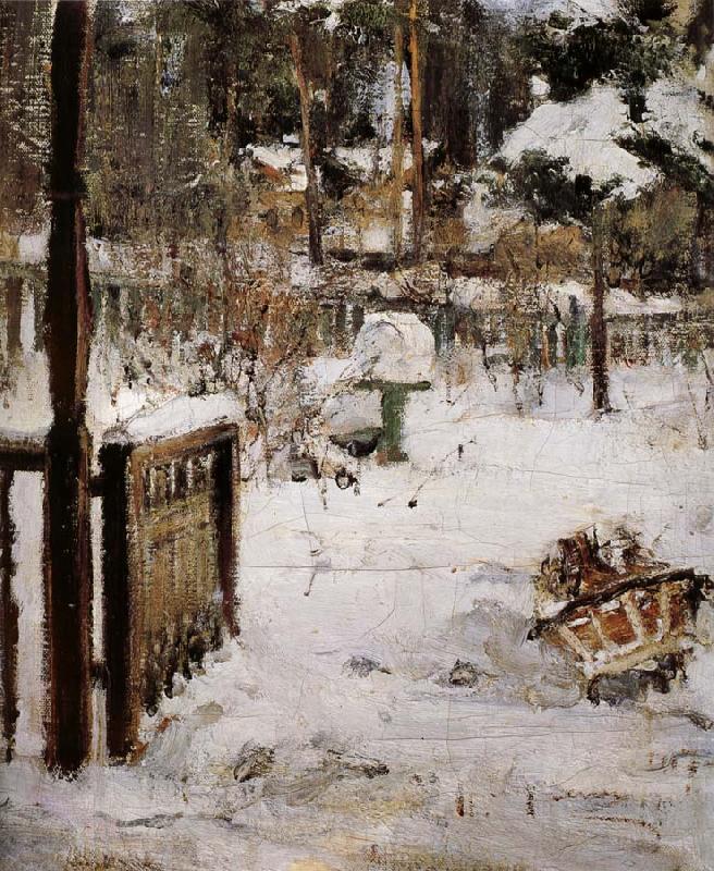 Nikolay Fechin The scene of winter oil painting image